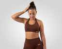 Drive Seamless Halterneck Bra - Brown
