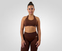 Drive Seamless Halterneck Bra - Brown